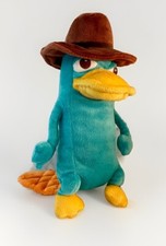 NWOT Phineas and Ferb Perry the Platypus Plush Disney Parks Agent P 10 in.