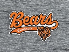 CHICAGO BEARS EMBROIDERED IRON ON PATCH 2.00 X 3.50 FREE SHIPPING