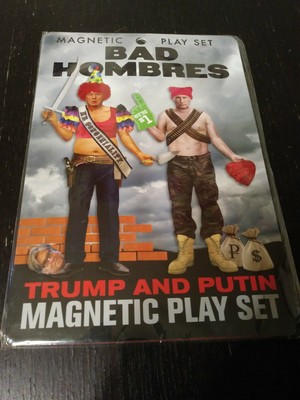 trump and putin magnetic playset