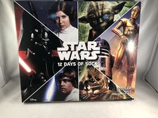 Star Wars 12 Days of Socks Christmas Advent Set Toddler Small 5.5 - 8.5