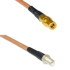 RG400 SMB FEMALE to SMA FEMALE RF Cable FAST-SHIP LOT