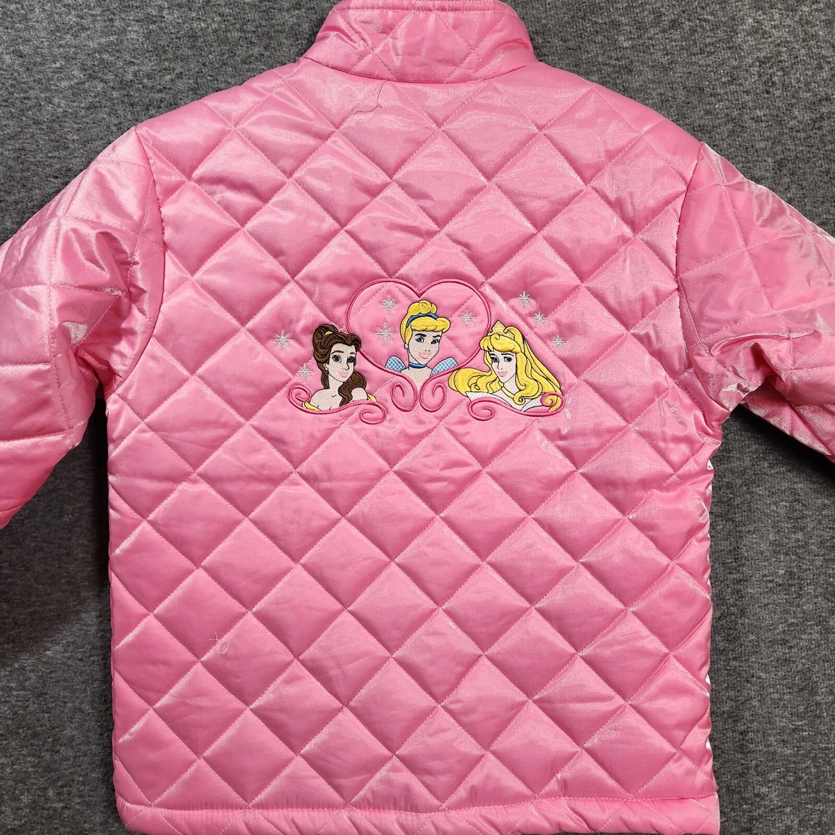 Pink Disney Princess Quilted Varsity Jacket The Disney Store Girls
