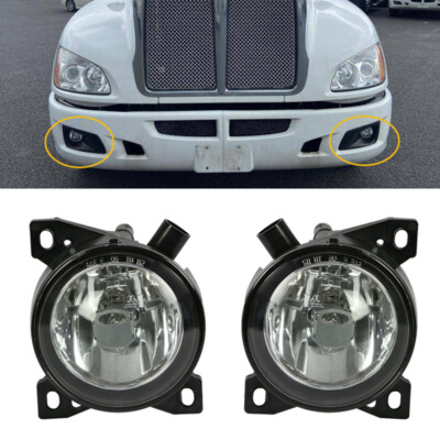 2X Driving Fog Lights For Kenworth T660 Peterbilt 579 587 08-15