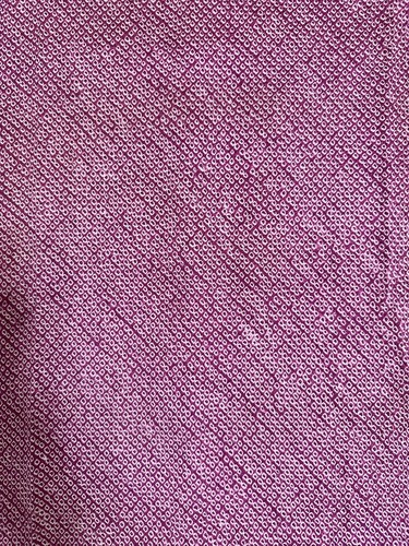 Vintage Japanese kiomono fabric silk Green Base Shibori 1.7yards Long v57 - Picture 6 of 9