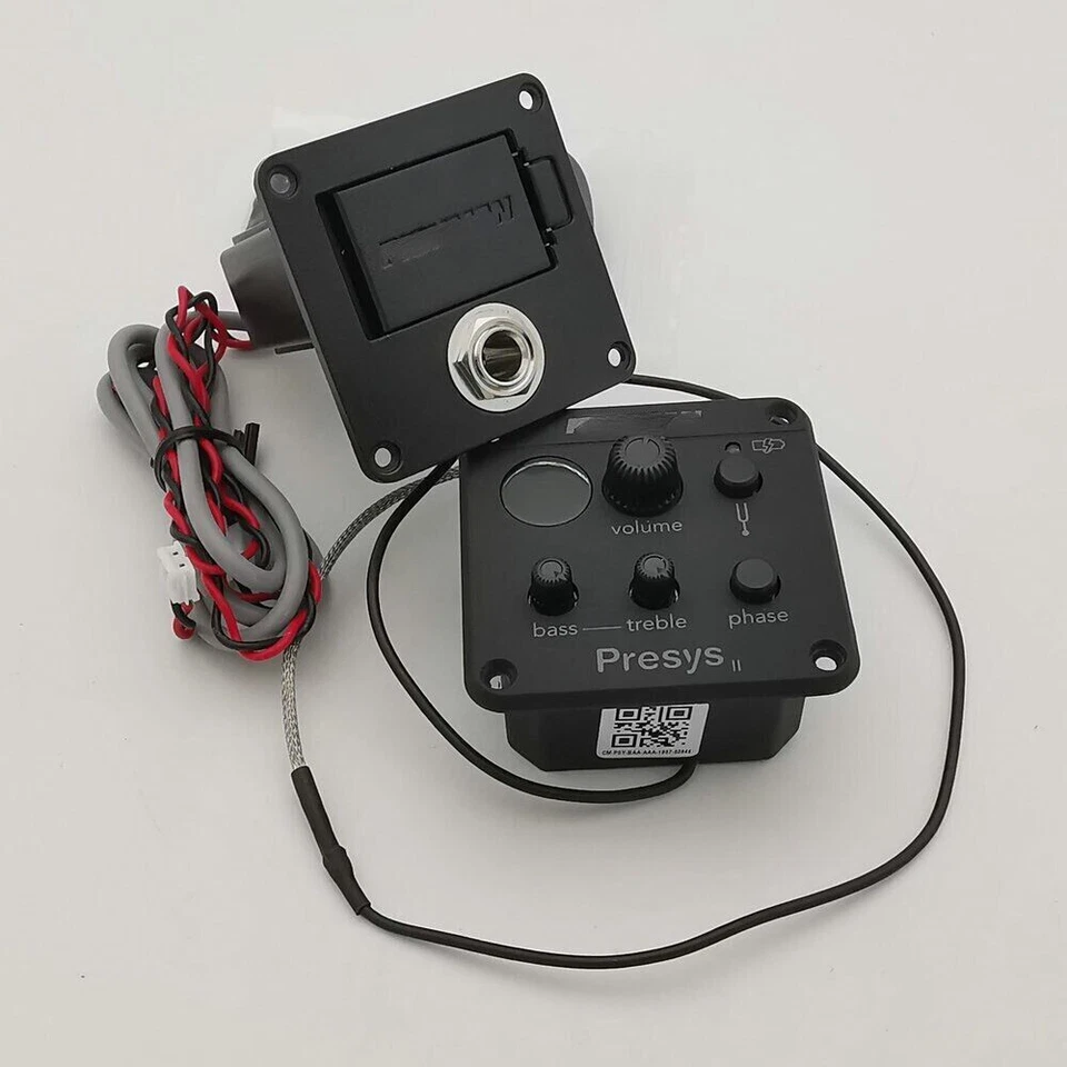 Pastillas de guitarra Presys II EQ afinador plateado piezoeléctrico pastillas activas sistema de megafonía Foto 3 de 4