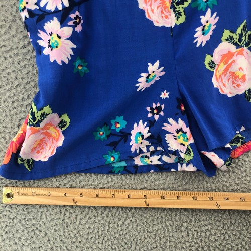 Matilda Jane Romper Womens Large Out And About Hello Lovely Blue Multi Floral - 第 12/13 張圖片