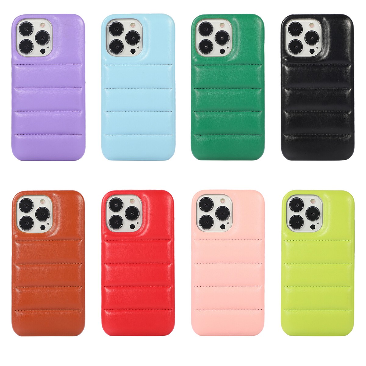 Puffer Jacket Case For iPhone 15 14 13 12 11 Pro Max XR 7 8 Plus
