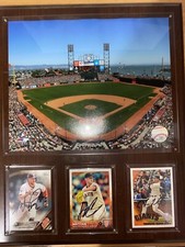 San Francisco Giants, signed baseball cards, Plaque, Hunter Pence, Matt Cain