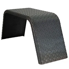 Trailer Fender Steel Diamond Plate 14" - 16" Single Trailer Axle 1 Fender