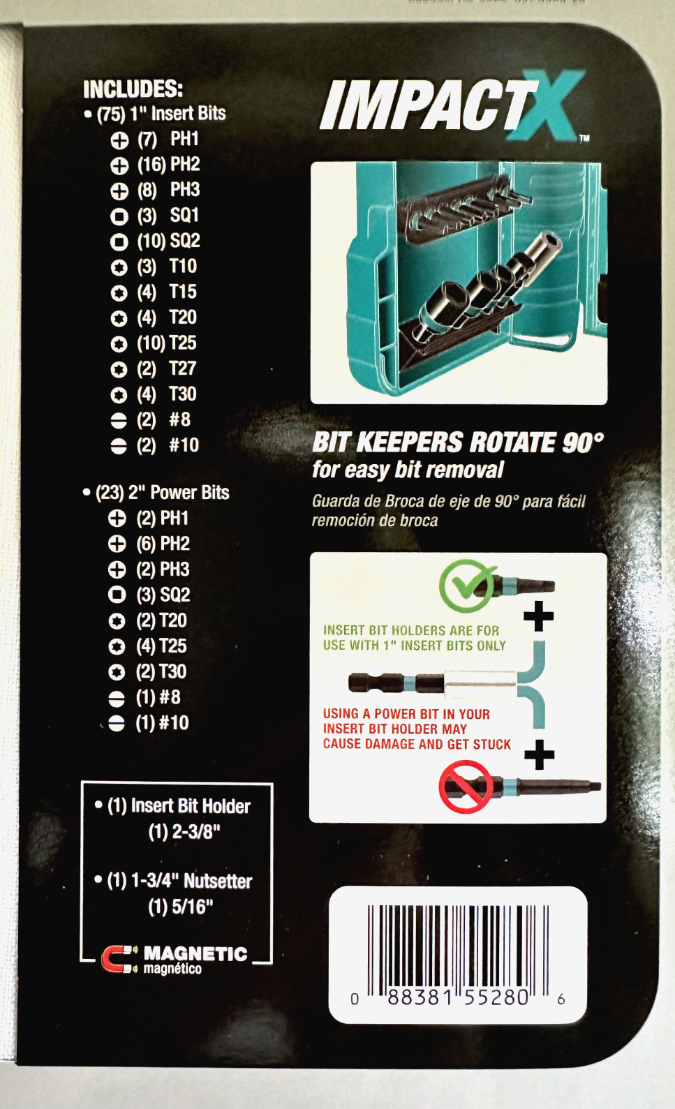 NEW Genuine Makita E00038 100Piece ImpactX Drill/Driver Bit Set w/ 2