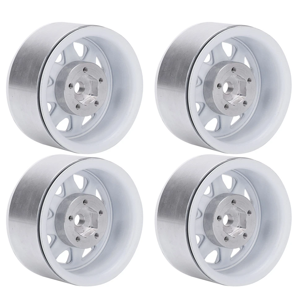 4Pcs 55mm Aluminium RC Crawler Car-Felgenreifen Für Axial SCX10 TRX4 1:10 RC Car - Bild 4 von 4