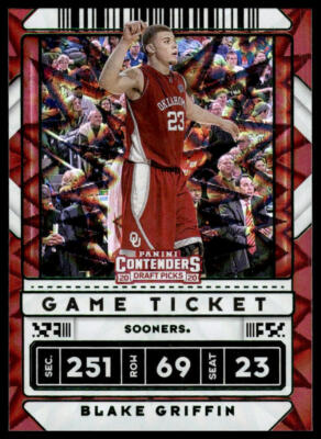 2020 Contenders DP #28 Blake Griffin Game Ticket Green Explosion Variation