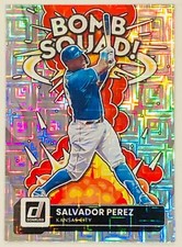 Salvador Perez 2022 Panini Donruss Bomb Squad Vector Parallel NM-MT #BS-1