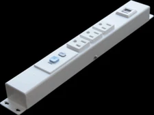 12" 3 Outlets Hardwired Power Strip with ALCI, USB, HGU103W1