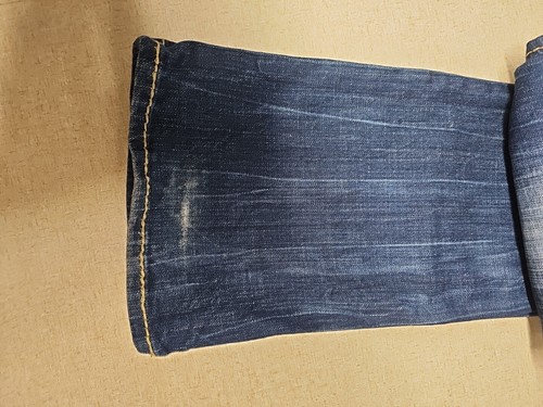 Big Star Liv Boot Cut Low Rise Jeans Sz 26 Long Thick Stitch Embroidered Pocket - Picture 12 of 12