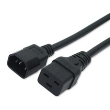 3ft IEC 320 C14 Male to IEC 320 C19 female Extension power cord Power