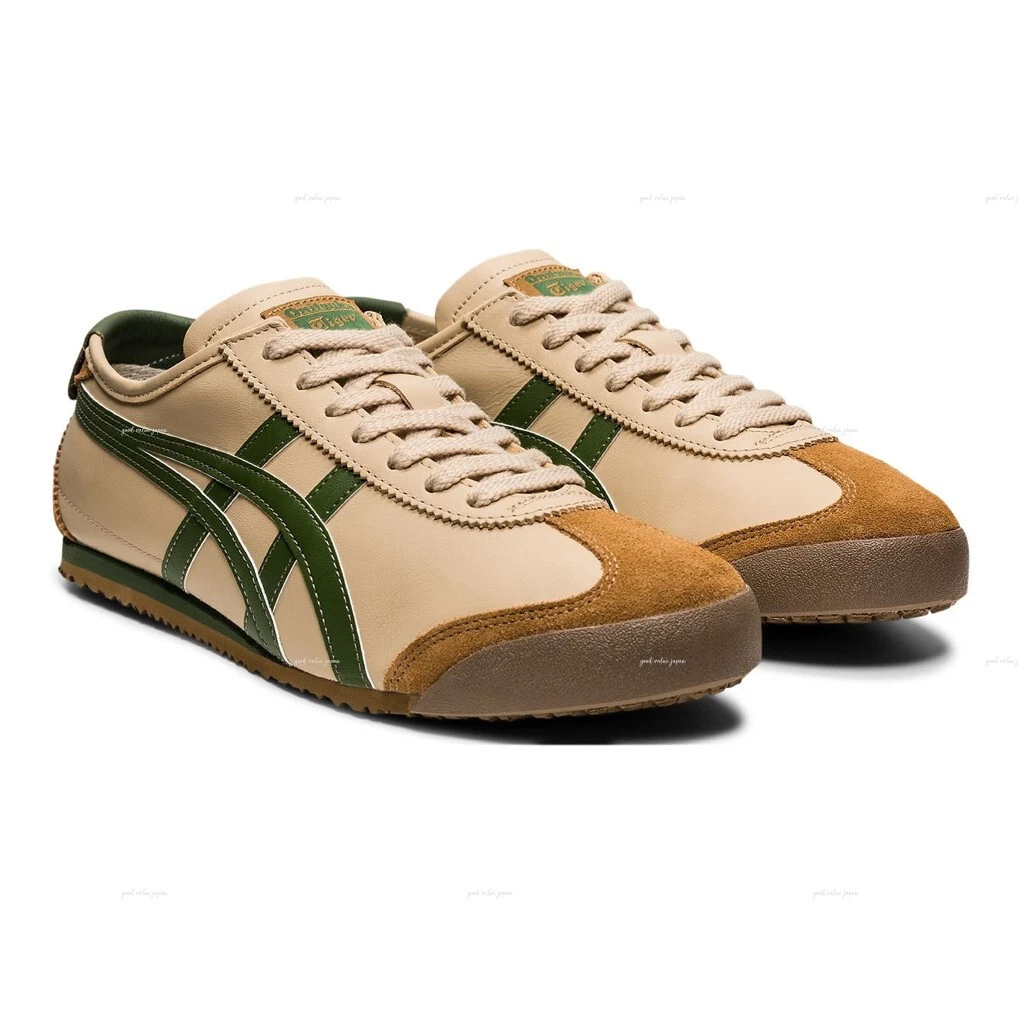 Authentic Onitsuka Tiger MEXICO 66 1183C102 250 BEIGE GRASS GREEN