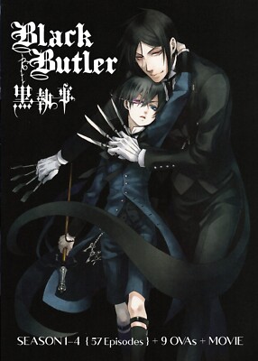 DVD Anime Black Butler Kuroshitsuji TV Series Season 1-4 Vol.1-57End+9OVAs+Movie