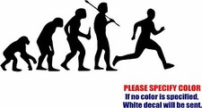 Vinyl Decal Sticker - Evolution Running Man 04 Car Truck Bumper Window Fun 12"