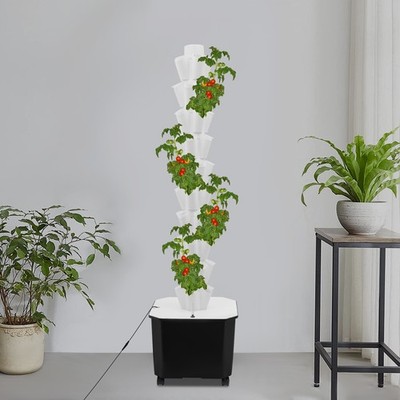 Hydroponic Growing System with Water Pump 50 Pods Indoor Hydroponic Tower  Garden | eBay
