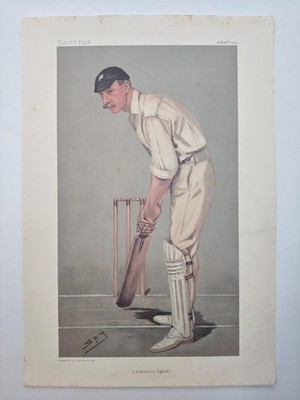 ''A FLANNELLED FIGHTER'' - Stanley Jackson - Vanity Fair Original 1902 Print