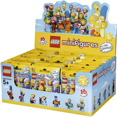 LEGO  MINIFIGUREN Nr. 71009  komplettes DISPLAY mit 60 Stück  SIMPSONS 2