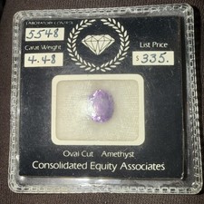 4.48 carat oval-cut amethyst 