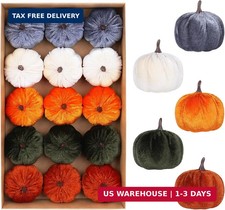 Super Holiday 15PCS Fall Pumpkins for Indoor Autume Thanksgiving Home Decor