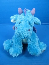 Russ Berrie Shining Stars Blue Purple Dragon Plush Glitter 8"