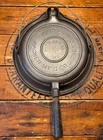 Wagner Ware Sidney No 8 Cast Iron Waffle Maker Low Base 1892 Pat