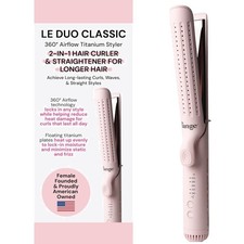 L Ange Hair Le Duo Grande 360 Airflow Styler Curl Straighten with One To...