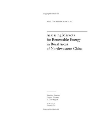 Assessing Markets for Renewable Energy for Rural Areas of Northwestern China, Tu