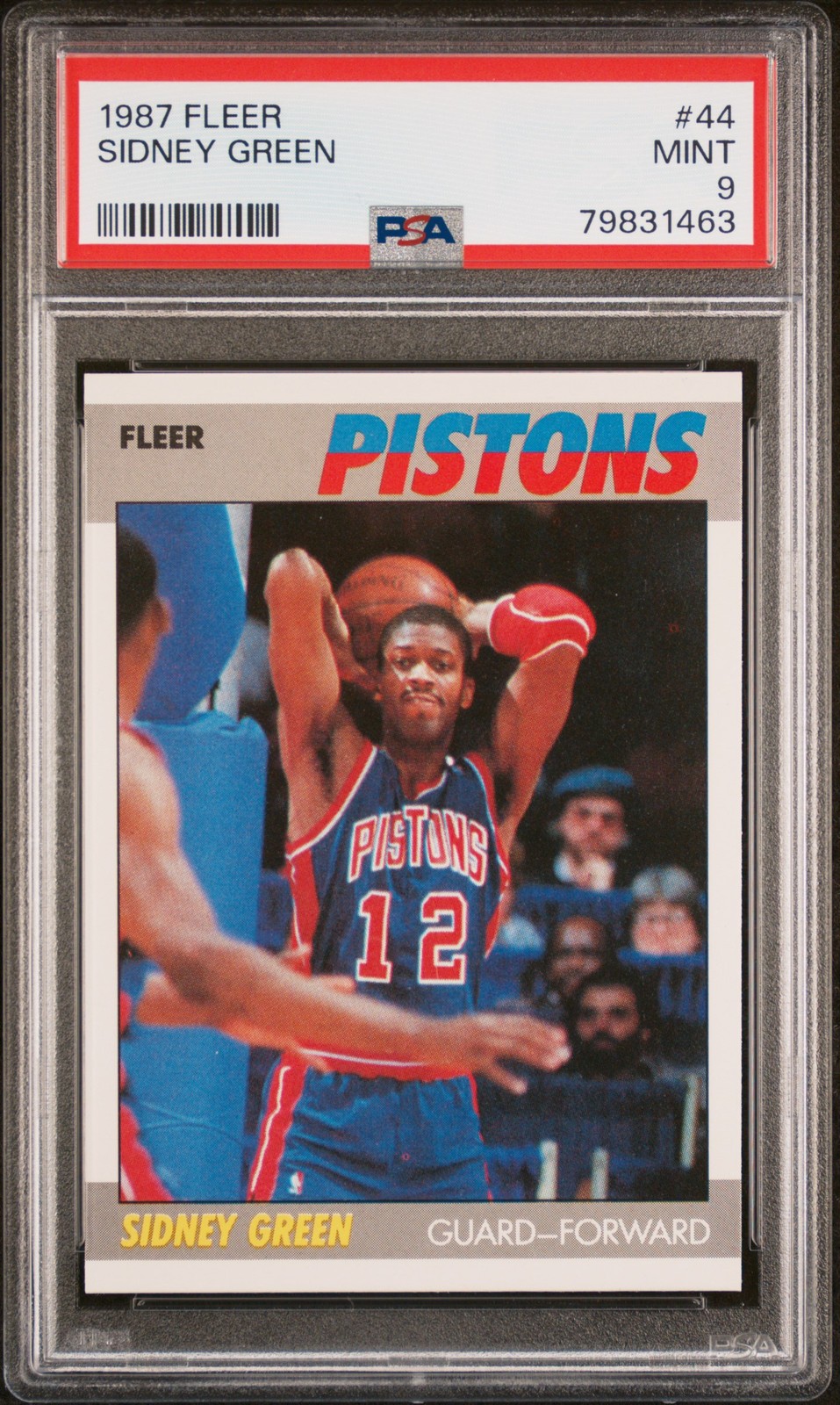 PSA  MINT 9 1987 FLEER SIDNEY GREEN 44 79831463