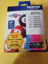 Brother LC201CL Color Ink Cartridge, Cyan ,Magenta ,Red 2024.06