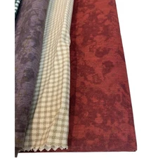 Mill Creek Fabrics Multi Color Fabric Lot Green Brown Purple Red Beige Blue