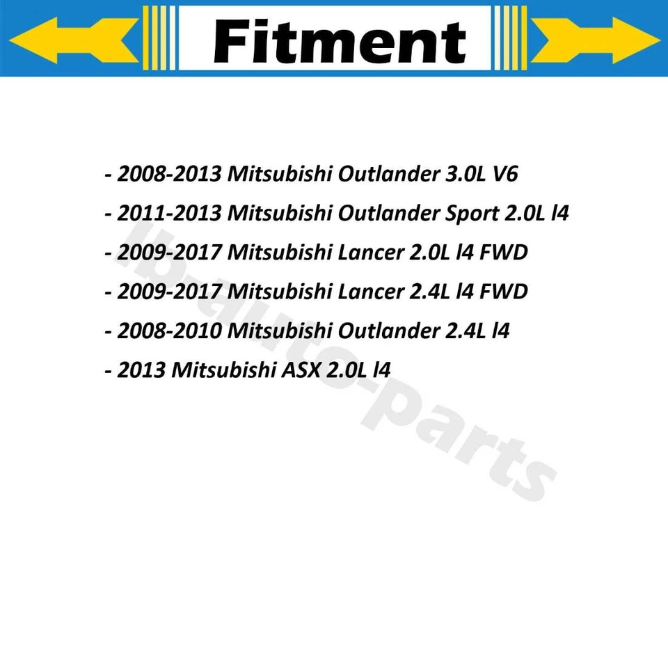 2x Mangueira de freio traseira externa para 2008-2010 Mitsubishi Outlander 2.4L - Imagem 2 de 4