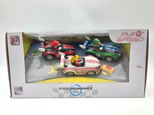 Wii Mario Kart Pull  Speed Mario Luigi Peach 3-Pack Race Car Figures   SEALED