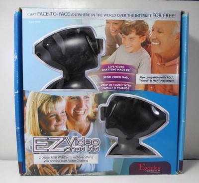 2004 Ezonics EZ388 EZ Video Chat Kit - includes 2 Digital USB WebCams - NEW