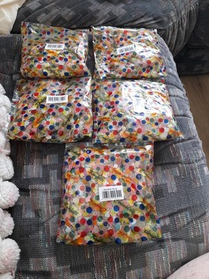 KONFETTI mehrfarbig Karneval 2026 SETPREIS 5X Stück/  Pro Packung 50gr SOFORT VE