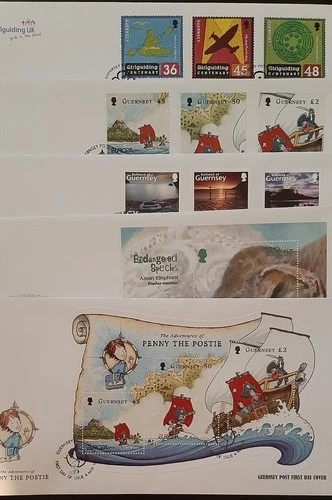 z(GGY-261) GUERNSEY 2010 FDC set of (5) First Day Covers (ALL pictured)