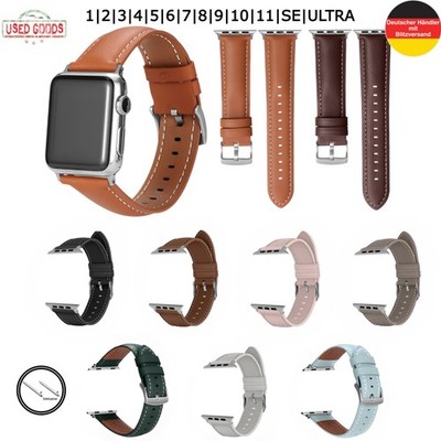 Uhrenarmband Lederarmband für Apple Watch Series 1-8 9 10 11 SE ULTRA Watch Uhr