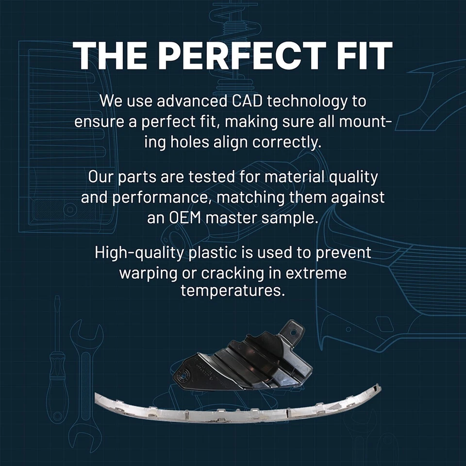 Bumper Trim Fits 2014-2018 BMW X5 Front Driver Side Chrome Foto 2 de 4