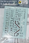 1/144 Decals:  F/A-18C/D in US NAVY #DMF14439 : MARK1