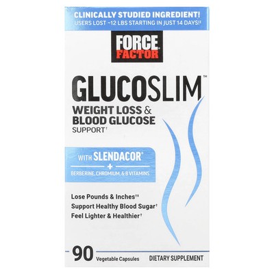 Glucoslim , Weight Loss & Blood Glucose Support, 90 Vegetable Capsules