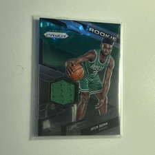 Panini 2016-17 Prizm Jaylen Brown Celtics Rookie Jerseys Mem Card #83. rookie card picture