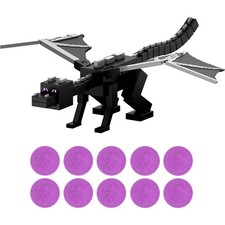 Minecraft Dragon Breath Attack Ender Dragon Action Figure with 10 Discs 20"