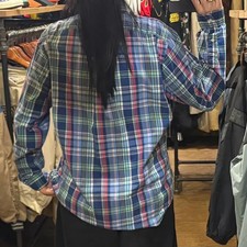 Vintage Polo Long Sleeve Check Shirt for Men