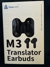 Timekettle M3 Language Translator Earbuds Black 3 in 1 Live Translating EUC