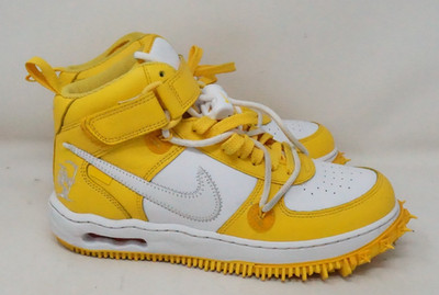 Nike Air Force One Mid Off White - Varsity Yellow Size 8.5
