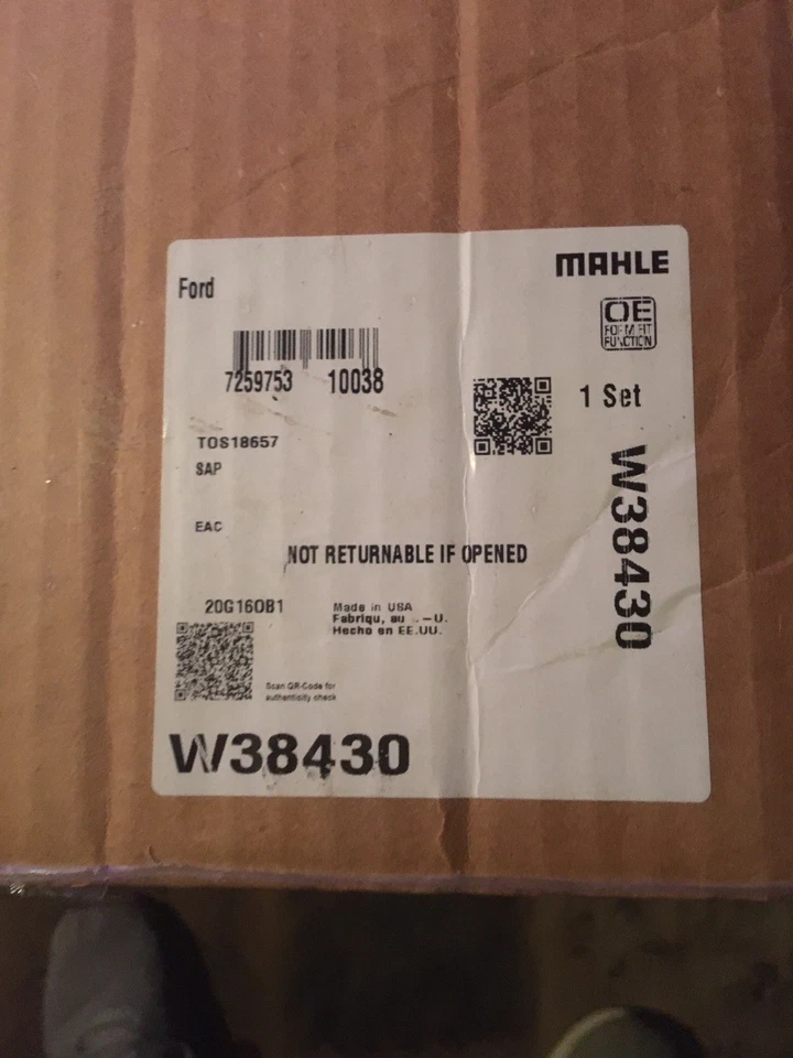 Junta de cárter de aceite de transmisión-AOD Mahle W38430 Foto 2 de 2